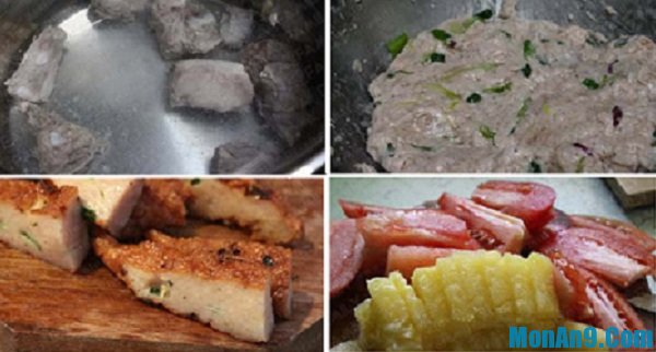 Nguyên liệu nấu bún chả cá Đà Nẵng