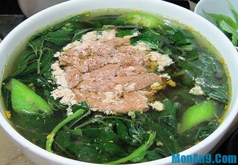 Cách nấu canh riêu tôm rau đay